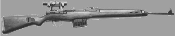 G43 puoliautomaattikiv��ri, jota ei huippu tarkka-ampujat luonnollisestikaan k�ytt�neet.